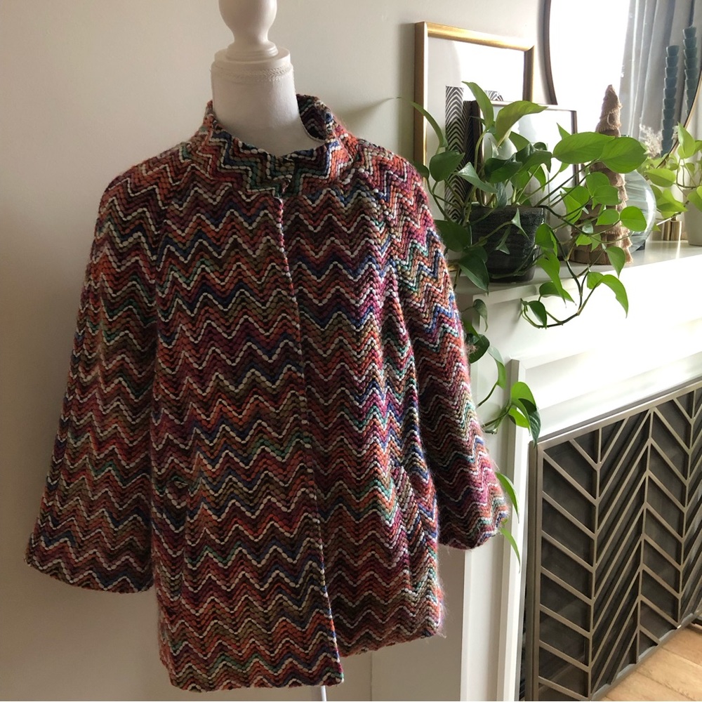 Charlie Vintage Multicolor Woven Jacket - M